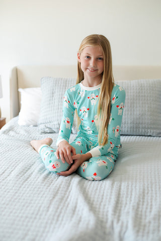 Southern Slumber Bamboo Pajama Set - Mr. Snowman - Let Them Be Little, A Baby & Children's Clothing Boutique