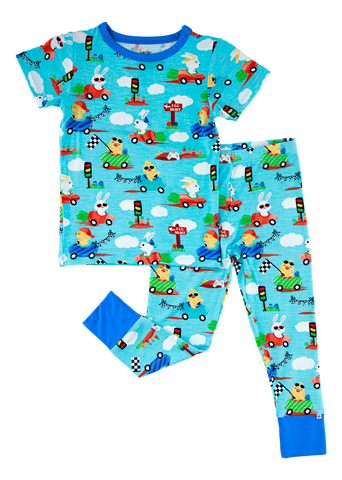 Birdie Bean Short Sleeve w/ Pants 2 Piece PJ Set - Judah - Let Them Be Little, A Baby & Children's Clothing Boutique