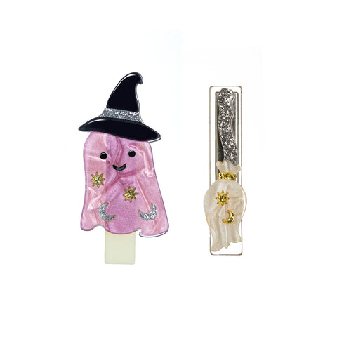 Lilies & Roses Alligator Clip - Ghost Pink & Broom Pearlized - Let Them Be Little, A Baby & Children's Clothing Boutique