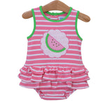 Trotter Street Kids Ruffle Bubble - Watermelon - Let Them Be Little, A Baby & Children's Clothing Boutique