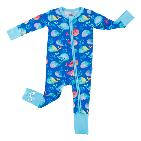 Birdie Bean Zip Romper w/ Convertible Foot - Moby - Let Them Be Little, A Baby & Children's Clothing Boutique
