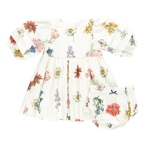 Pink Chicken Brooke Dress Set - Notebook Botanical - Let Them Be Little, A Baby & Children's Clothing Boutique