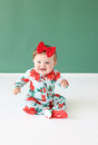 Posh Peanut Ruffled Zipper Footie - Winter Lily - Let Them Be Little, A Baby & Children's Clothing Boutique