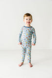 Macaron + Me Long Sleeve Toddler PJ Set - Batter Up - Let Them Be Little, A Baby & Children's Clothing Boutique
