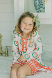 Sugar Bee Gown with Bloomers - Pink Wreath - Let Them Be Little, A Baby & Children's Clothing Boutique