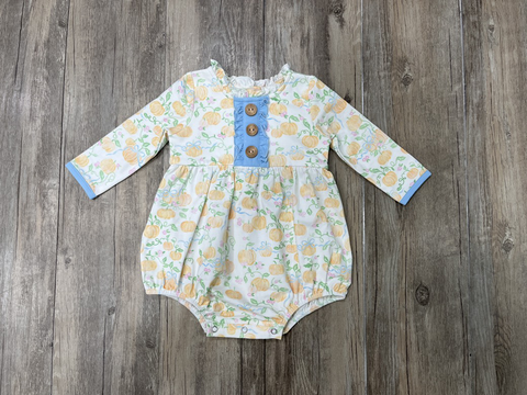 Swoon Baby Bliss Bubble - 2352 Fall Bow Pumpkin Collection - Let Them Be Little, A Baby & Children's Clothing Boutique