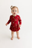 Posh Peanut Long Sleeve Henley Twirl Skirt Bodysuit - Dash - Let Them Be Little, A Baby & Children's Clothing Boutique