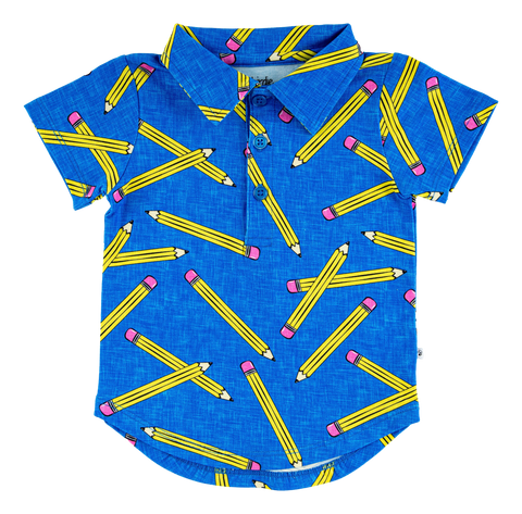 Birdie Bean Short Sleeve Polo Shirt - Benjamin - Let Them Be Little, A Baby & Children's Clothing Boutique