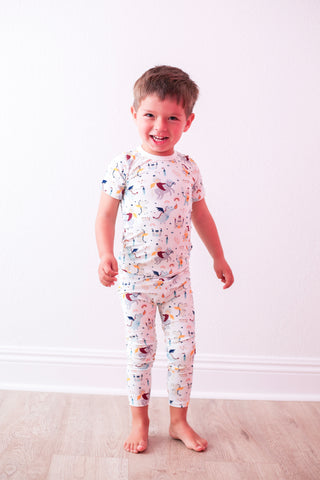 Bestaroo Short Sleeve PJ Set - Viking Castle - Let Them Be Little, A Baby & Children's Clothing Boutique