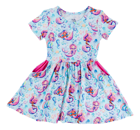 Birdie Bean Short Sleeve Birdie Dress - Brielle - Let Them Be Little, A Baby & Children's Clothing Boutique