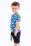 Birdie Bean Short Sleeve Bamboo Blend Pocket Tee - Apollo - Let Them Be Little, A Baby & Children's Clothing Boutique