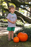 Trotter Street Kids Shorts Set - Tractor Pumpkin - Let Them Be Little, A Baby & Children's Clothing Boutique