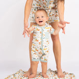 Emerson & Friends Bamboo Shortie Romper - Beach Day - Let Them Be Little, A Baby & Children's Clothing Boutique
