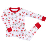 Magnolia Baby Long Sleeve PJ Set - Winking Santa - Let Them Be Little, A Baby & Children's Clothing Boutique