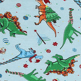 Magnolia Baby Bamboo Blend Printed Zipper Footie - Dino Christmas - Let Them Be Little, A Baby & Children's Clothing Boutique