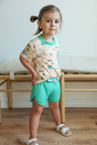 Southern Slumber Short Sleeve Varsity Shorts Set - Beach Dogs - Let Them Be Little, A Baby & Children's Clothing Boutique