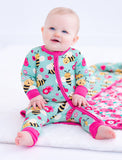 Birdie Bean Zip Romper w/ Convertible Foot - Maya - Let Them Be Little, A Baby & Children's Clothing Boutique