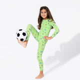 Bellabu Bear 2 piece PJ Set - Soccer - Let Them Be Little, A Baby & Children's Clothing Boutique