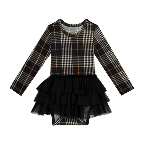 Posh Peanut Long Sleeve Tulle Skirt Bodysuit - Sanders - Let Them Be Little, A Baby & Children's Clothing Boutique