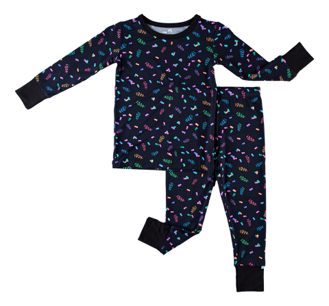 Birdie Bean Long Sleeve w/ Pants 2 Piece PJ Set - Confetti - Let Them Be Little, A Baby & Children's Clothing Boutique