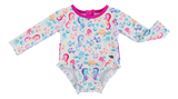 Birdie Bean Baby Rash Guard One Piece Swimsuit - Coral - Let Them Be Little, A Baby & Children's Clothing Boutique