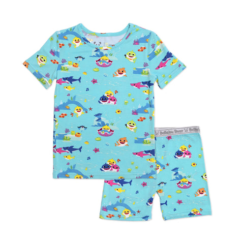 Bellabu Bear 2 piece Short Sleeve w/ Shorts PJ Set - Baby Shark - Let Them Be Little, A Baby & Children's Clothing Boutique