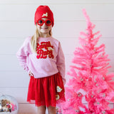 Sweet Wink Long Sleeve Patch Sweatshirt - Santa Baby - Let Them Be Little, A Baby & Children's Clothing Boutique