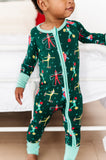 Kiki + Lulu Zip Romper w/ Convertible Foot - Be Your Best Elf - Let Them Be Little, A Baby & Children's Clothing Boutique