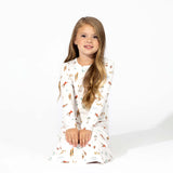 Bellabu Bear Girls Long Sleeve Dress - Vintage Holiday - Let Them Be Little, A Baby & Children's Clothing Boutique