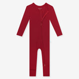 Posh Peanut Convertible One Piece - Dark Red Ribbed - Let Them Be Little, A Baby & Children's Clothing Boutique
