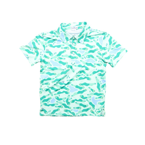 Blue Quail Clothing Co. Short Sleeve Polo Shirt - Golf Camo - Let Them Be Little, A Baby & Children's Clothing Boutique
