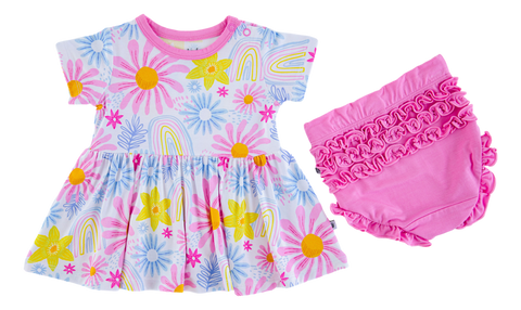 Birdie Bean Short Sleeve Birdie Peplum Set - Delia - Let Them Be Little, A Baby & Children's Clothing Boutique