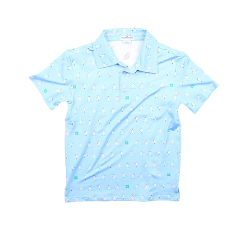 Blue Quail Clothing Co. Men’s Short Sleeve Polo Shirt - Batter Up - Let Them Be Little, A Baby & Children's Clothing Boutique