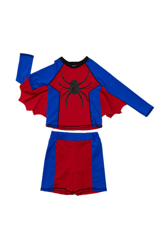 Great Pretenders Rashguard Superhero Swimsuit - Super Spider - Let Them Be Little, A Baby & Children's Clothing Boutique
