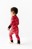 Kiki + Lulu Zip Romper w/ Convertible Foot - I Wheelie Love You - Let Them Be Little, A Baby & Children's Clothing Boutique