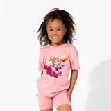 Bellabu Bear Bamboo Blended French Terry Short Sleeve Tee *OVERSIZED FIT* - PAW Patrol Mighty Movie Skye - Let Them Be Little, A Baby & Children's Clothing Boutique