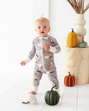 Kiki + Lulu Zip Romper w/ Convertible Foot - Boo Crew - Let Them Be Little, A Baby & Children's Clothing Boutique