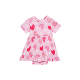 Posh Peanut Short Sleeve Ruffled Bodysuit Dress - Daisy Love - Let Them Be Little, A Baby & Children's Clothing Boutique