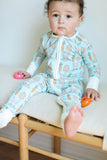 Southern Slumber Double Zipper Bamboo Sleeper - Blue Bunny - Let Them Be Little, A Baby & Children's Clothing Boutique