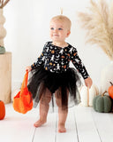 Kiki + Lulu Long Sleeve Baby Dress w/ Tulle - Mummy I'm Afraid of the Dark (Glow in the Dark) - Let Them Be Little, A Baby & Children's Clothing Boutique