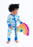 Birdie Bean Zip Romper w/ Convertible Foot - Skyler - Let Them Be Little, A Baby & Children's Clothing Boutique