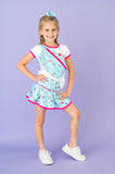 Set Athleisure Quinn Skort - Shooting Stars / Power Pink - Let Them Be Little, A Baby & Children's Clothing Boutique