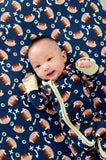 Kiki + Lulu Zip Romper w/ Convertible Foot - Football - Let Them Be Little, A Baby & Children's Clothing Boutique