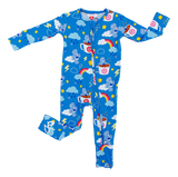 Birdie Bean Zip Romper w/ Convertible Foot - Care Bears™ Grumpy Coffee - Let Them Be Little, A Baby & Children's Clothing Boutique