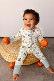 Free Birdees Convertible Footie - Pumpkin Garden of Moths & Skulls - Let Them Be Little, A Baby & Children's Clothing Boutique