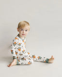 Lucky Panda Kids Long Sleeve Two Piece Set - Smiley Cowboy - Let Them Be Little, A Baby & Children's Clothing Boutique