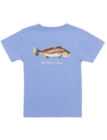 Properly Tied Short Sleeve Signature Tee - Redfish - Let Them Be Little, A Baby & Children's Clothing Boutique