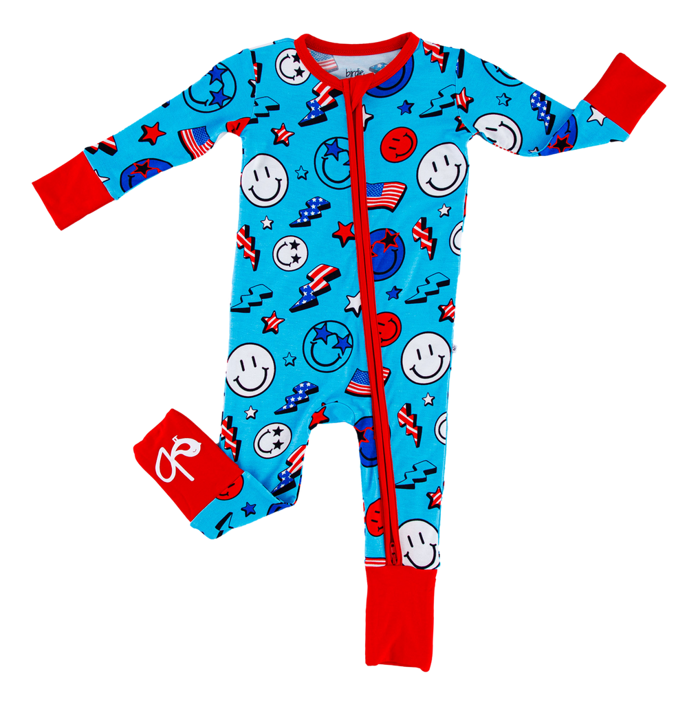 Birdie Bean Zip Romper w/ Convertible Foot Ford Let Them Be Little, A Baby & Children's