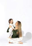 Bellabu Bear Women's 2 piece Long Sleeve PJ Set - Vintage Holiday - Let Them Be Little, A Baby & Children's Clothing Boutique