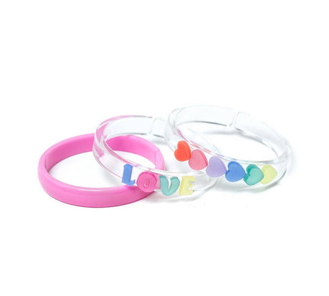 Lilies & Roses Bangle Set - Love & Hearts - Let Them Be Little, A Baby & Children's Clothing Boutique